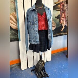 Wrangler Jean Jacket Blue Denim Size Large